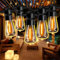 RCVEHO Festoon Lights Outdoor 50FT - Outdoor String Lights Mains Powered 25+3 0.6W LED ST38 Plastic Bulbs Shatterproof, Waterproof IP65 Connectable, Warm White 2300k Lighting for Outside Garden Patio