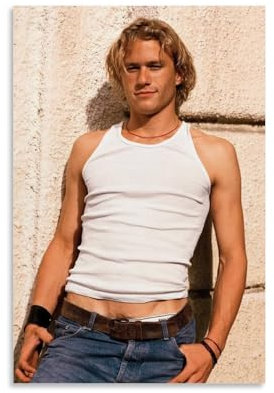 OqcEha Heath Ledger Poster, Kunst, Sternzimmer, ästhetischer Druck, Kunst, Wandgemälde, Leinwand, Geschenke, moderne Schlafzimmerdekoration, 20 x 30 cm