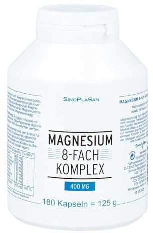 Magnesium 8fach Komplex 400 mg Kapseln 180 stk