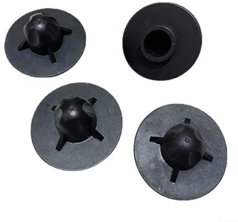 Lot de 4 embouts de protection pour pieds de chaise pliants en caoutchouc noir 16 mm