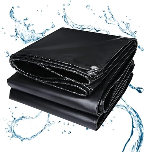 Cobertura para lagoa, lona para lagoas de jardim,cobertura para lagoa, capa para piscina de filme, Revestimiento de Caucho Negro para Estanque, lago para peixes grandes, Liner Gardens Pools（1×3m）