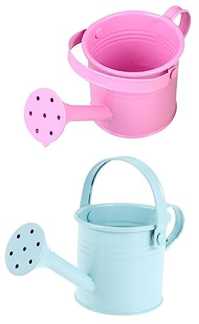 INOOMP 2 Piezas Hoja Regadera De Hojalata Botella De Agua Sencilla Hervidor De Agua Balde Galvanizado Regadera para Niños Jardín Plantas Aire Libre Pava Grande Canalón Hoja De