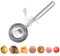 Eisportionierer Edelstahl 70 mm, Extra groß Eisportionierer mit Auslöser für Eis, Kuchenteig, Melone, Fleischbällchen, Kekse, Obst, 24 tsp / 8 tbsp / 118ml