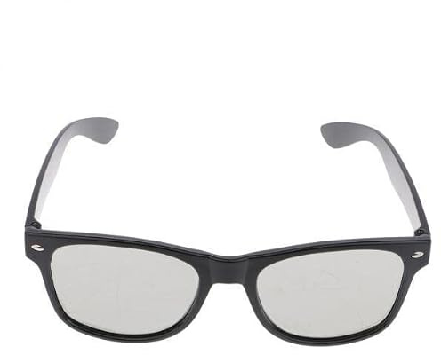 NonMiFyR 2 Pezzi Occhiali 3D Passivi Polarizzati per Cinema Televisori Lenti AntiGraffio in Plastica Confortevoli Design Versatile Adatti per