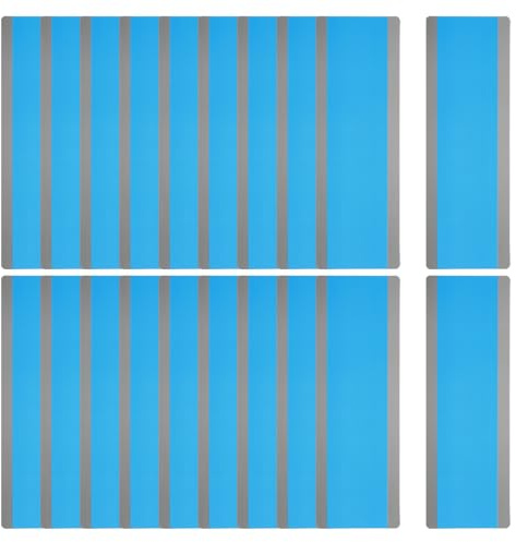 PATIKIL Geführte Lesestreifen, 20 Stück Markierungsstreifen Highlight Farbüberlagerung Lesezeichen zur Reduzierung visueller Belastung Lehrer Lehrmittel für den Unterricht, Blau