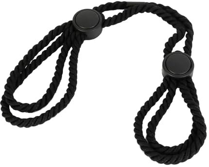 GAUEIOUR Bracelet de cheville réglable en corde de coton noir pour femme, accessoire de couple, bijoux, 0, Cuir, Pas de gemme