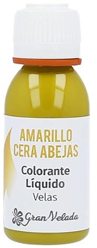 Gran Velada - Colorante Líquido para Velas Amarillo Cera De Abejas 30 ml | Pigmento de Calidad | Versátil en Diseños | Fácil de Usar