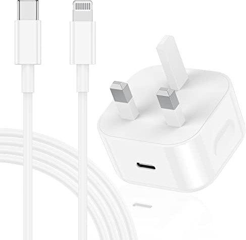iPhone 14 13 USB C Fast Charger -[Apple MFi] 20W iPhone Wall Charger with Lightning Cable Lead 2M, Type C Charging Plug Power Adapter for Apple iphone 14 Pro Max/14 Plus/14/13/12/11/Pro/Mini/XS/iPad