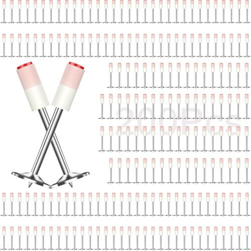 Lot de 200 clous pour pistolet à ongles à béton de 7,3 mm, clou manuel en acier pour murs en béton, pour installation de plafond/fixation/cache de fil
