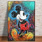 Puzzle 1000 Pieces Colourful Mickey Mouse Painting Graffiti Street Art Picture Puzzle 1000 Pieces of Toy Puzzles Funny Family Game for Children Adults 50 x 75 cm (20 x 30 inches)