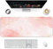 Giecy Gaming Mauspad XXL, Mousepad Groß 800x300mm,Schreibtischunterlage mit Rutschfester Gummibasis,Desk Mat für Tastatur, PC, Laptop(Rosa Marmor)