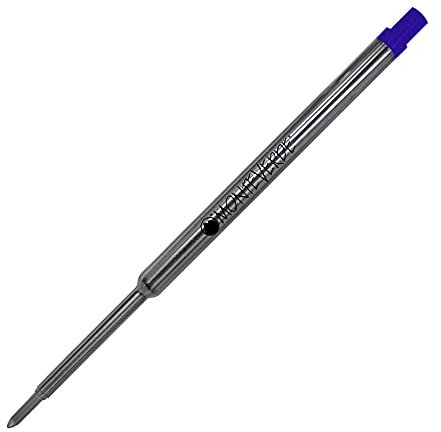 Monteverde Soft Roll Kugelschreiberminen für Waterman-Kugelschreiber, M-Spitze, Blau, 2 Stück