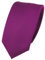 TigerTie - schmale Designer Krawatte in magenta fuchsia violett einfarbig Uni Rips gemustert