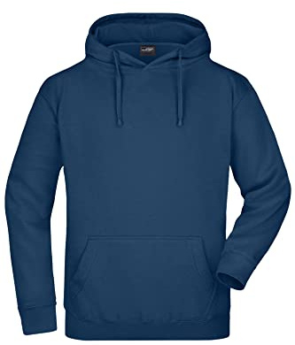 James & Nicholson Kapuzensweatshirt - Hochwertiger Freizeit-Sweat mit Kapuze und Kängurutasche
