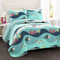 Lush Decor Sealife Bettwäsche-Set, Doppelbett, Blau, 2-teilig