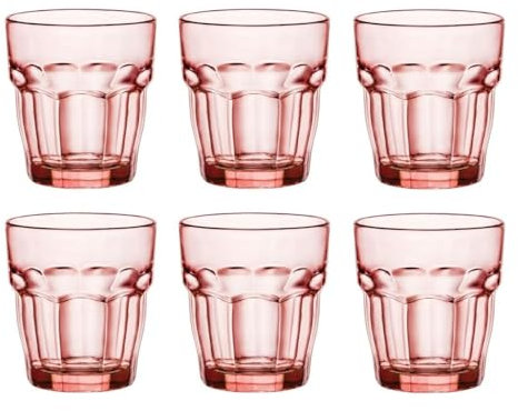 Bormioli Rocco Rock Bar Lounge Peach verre à whisky 270ml,peachy, trempée, 6 verre