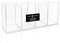 Isaac Jacobs 4-Compartment Clear Acrylic Organizer