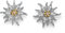 Oliver Weber Collection Edelweiss – rhodinierte Ohrringe - Premium Schmuck Kollektion, Ohrstecker mit Precision Cut Crystals - Ideale Geschenkidee für Damen