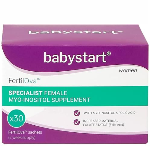 Babystart FertilOva Fertility Supplement for Women - 30 Sachets | Pregnancy Vitamins for Conception & TTC, Myo-Inositol & Folic Acid