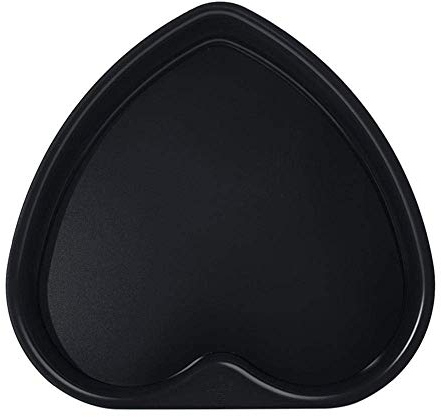 RANRANJJ Heart Cake Pan Heart Shaped Cheesecake Pan Non-stick Baking Pan with Removable Bottom Baking Tray Tins (Color : Black, Size : 6 Inch)