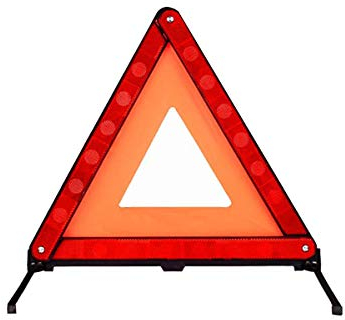 KongJies Warndreieck ECE, Faltbarer Notfallreflektor Straßenschild Warndreieck mit Aufbewahrungsbox