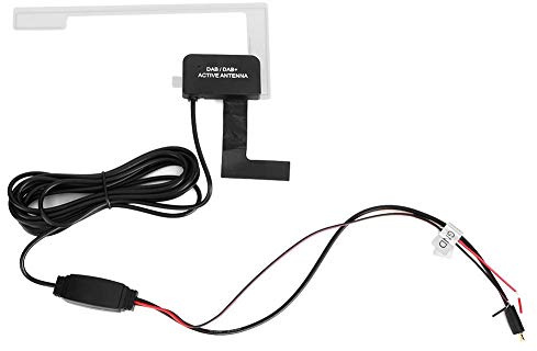 Yctze Antenna in ABS nero, 3 metri DAB MCX 20db Patch sostituzione per radio digitale Antenna sostituzione per antenna nascosta Adesivo 12V