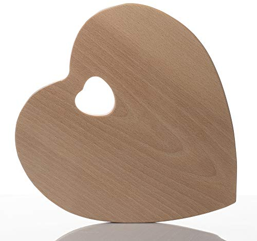 Tagliere Heart Cuore in Legno Shabby Chic