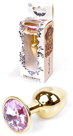 Bossoftoys - 64-00018 - Plug - Gold - Anal - Rose - colour window box