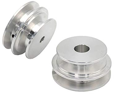 Riemenscheibe aus Aluminiumlegierung, 50/60 mm, 8–20 mm, feste Bohrung, Riemenscheibe für Motorwelle (12 mm)