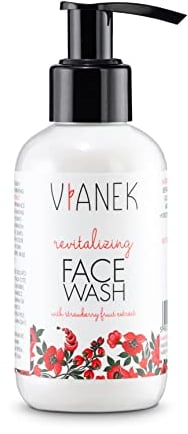VIANEK revitalisierendes Gesichtsreinigungsgel. Waschgel gesicht mit Mandelsäure für empfindliche Haut Vegan Naturkosmetik für frauen und männer Größe 150ml.