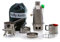 Kelly Kettle - Trekker Kettle Kit – 0.6ltr/20oz Capacity Stainless Steel Camping Kettle | Whistles When Boiled | Wood Fueled Camp Stove | For Hiking, Picnics, Fishing, Survival Gear, etc