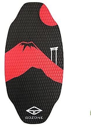 GoZone Skimboard Hiro Black/Red HPL + Eva