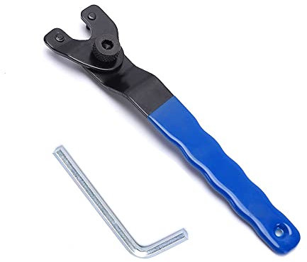 Adjustable Pin Key, Universal 10-50mm Y-Type Grinder Wrench Pin Spanner Grinder Key with Plastic Handle and L-Shape Hex Key for Angle Grinders