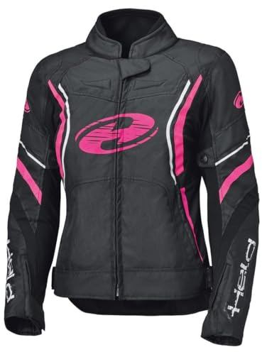 Held Baxley Top wasserdichte Damen Motorrad Textiljacke, schwarz/pink, M