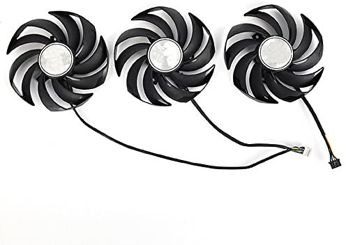 RAKSTORE PLD09210S12HH PLD09210B12HH Ventilateur de carte graphique compatible avec MSI RTX 3060 3070 3070Ti 3080 3080Ti 3090 GAMING TRIO Ventilateur silencieux
