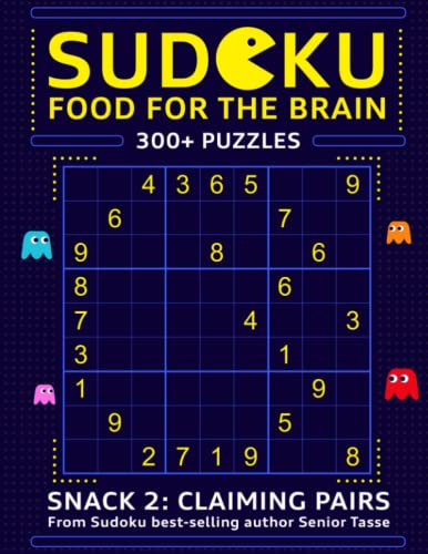 Sudoku Food for the Brain Snack 2: 300+ Hard Sudoku Puzzles for the Advanced Player | Level 2: Claiming Pairs | Sudoku Puzzle Book for Adults