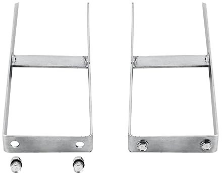 INLIFE Pfostenträger 2 STK. für WPC Zaun Stahl 40 cm,1.9kg,49080