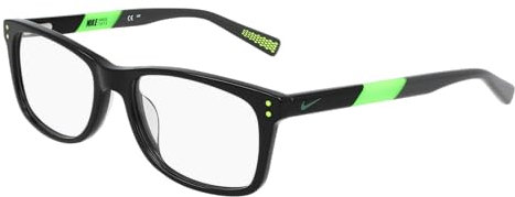 NIKE Brille Größe 52 mm BLACK-FLASH Lime, Eye SIZE: 52 BRIDGE: 17 Horizontal MEASUREMENT: 52 Vertical MEASUREMENT: 37 03