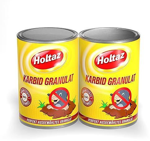 HOLTAZ Karbid 2 kg (2x 1000g) - Carbid Kabit Kabitt karbitt Karbit Karbid Große feste Steine - 2 Dosen