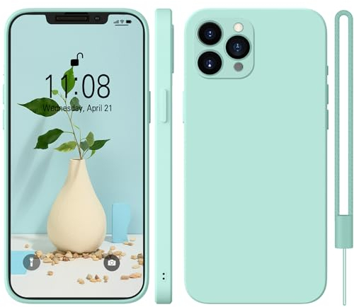 HGH für iPhone 11 Pro Hülle Silikon Case,Hadyhülle für iPhone 11 Pro Ultra Dünn Slim mit Microfiber, Kratzfeste Rundumschutz Case Schutzhülle Hülle für iPhone 11 Pro 5.8'' Mint Grün