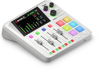 RØDE RØDECaster Duo RØDECaster Duo de RØDE, solución de producción de audio compacta todo en uno para podcasts, transmisiones, producción musical y creación de contenido (Blanco)