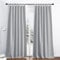 PONY DANCE Rideau Occultant Extérieur- Rideaux et Draperies Isolant Lumière Anti Vent Chaleur Prêt à Poser pour Pergola, Terrasse, Maison, 132 x 243 cm, Gris Argenté, 2 Panneaux