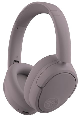 JLab JBuds LUX ANC Smart Noise Cancelling Kopfhörer - Over Ear Kopfhörer Bluetooth kabellos mit Mikrofon und aktiver Geräuschunterdrückung, 70+ Std. Spielzeit, Faltbare Bluetooth Kopfhörer, Mauve