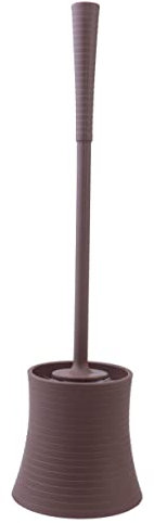 PRETYZOOM escobilla de baño Cepillo de baño Compacto Limpiador émbolo Cepillo de Limpieza WC Herramienta de Limpieza con Fondo detergente Suministros de baño Soporte el plastico