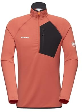 Mammut Aenergy Light Ml Herren Half Zip Pull Pullover Sweater, Ziegelschwarz, XXL, Ziegelschwarz, XXL