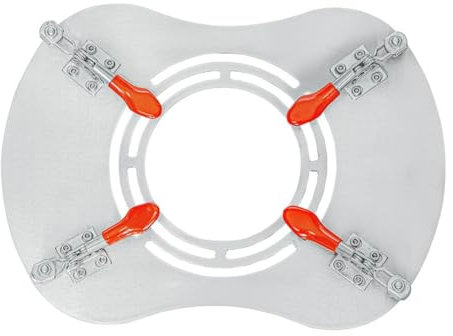 Desikixudy Cric pour de cuisinière, isolation de tuyau de poêle en bois de chauffage de camping, plaque de protection contre les flammes, cric avec trou de cheminée pour chaude