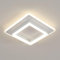 SENQIU LED Deckenleuchte, 30W 3375LM Moderne Deckenbeleuchtung Quadratisch 4500K Neutralweiß, Weiß LED Deckenlampe aus Acryl für Küche Schlafzimmer Wohnzimmer, 30CM
