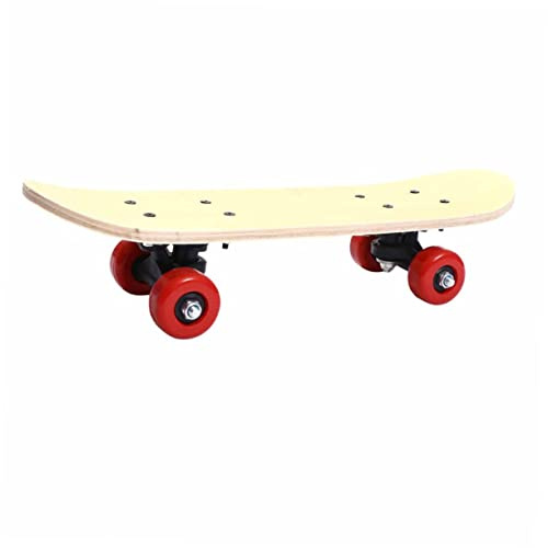 Selbstgemacht Doppelseitig Skateboard Handbemaltes, Kinder | Ahornholz, Glatte Lackierte Fläche, Einzelpackung, Kindergartenmalerei, Transfer Möglich, Vier Räder Zufällige Farbe