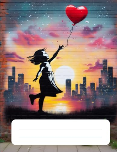 VARIOUS RULLED NOTEBOOK FOR COLLEGE/UNIVERSITY/STUDYING.: 120 pages. GREAT FOR MODERN YOUTH. STYLISH AND UNIQUE. BANKSY STYLE