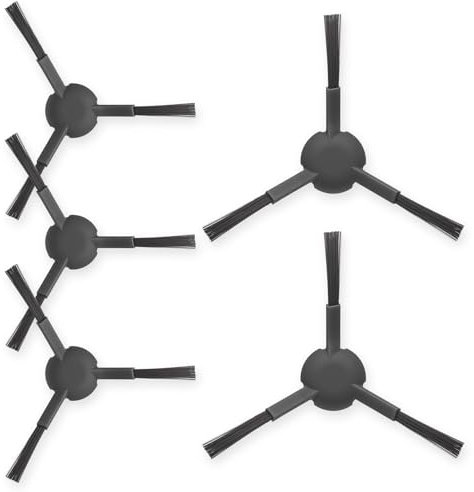 Rrochio 5 Seitenbürsten für Dreame L20 Ultra, Saugroboter Zubehör für Dreame L10s Ultra Gen2, L10s Pro Gen 2, L40 Ultra AE, L10s Pro Ultra, D9 D20 L10s Plus, X30 Ultra, Mova E30 Ultra Ersatzteile